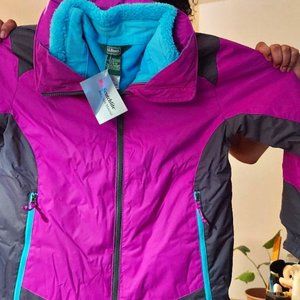 Sporty LL Bean 3-in-1 Wildcat Parka Bold Purple, Blue Winter Jacket